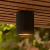 Image de Nordlux Plafonnier Kyklop Ripple, noir, aluminium, GU10