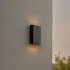 Image de Nordlux Applique d'extérieur LED Fold Seaside up/down, 15 x 21 cm, noir