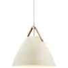 Image de DFTP by Nordlux Suspension Strap, couleur sable, Ø 36 cm, métal/cuir