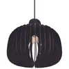 Image de Nordlux Suspension Hazo, Ø 43 cm, noir, bois