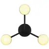 Image de Nordlux Plafonnier Contina, noir, Ø 48 cm, métal/gaz