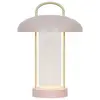 Image de Nordlux Lampe à poser LED rechargeable Mirano, rose poudré, hauteur 29 cm, métal