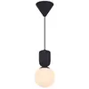 Image de Nordlux Suspension Sadie, noir, Ø 15 cm, verre/céramique