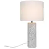 Image de Nordlux Lampe à poser Antiga, blanche, hauteur 50 cm, tissu/pierre
