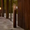 Image de Nordlux Bornes lumineuses Sidara 95 Seaside, marron, aluminium, IP44, E27