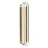 Image de Nordlux Applique murale salle de bain LED Cavara, en PMMA et fer laiton, IP44, 550 lm, 3000-4000 K