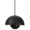 Image de FLOWERPOT - Suspension Noir mat Ø23cm - Suspension & Tradition designé par Verner Panton