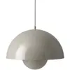 Image de Suspension Flowerpot VP1, Verner Panton, 1968 & Tradition Gris taille unique