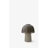 Image de &Tradition Raku Lampe de Table Rechargeable Beige Grey & Bronzed