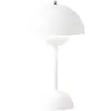 Image de Lampe à poser portative Flowerpot VP9, Verner Panton & Tradition Blanc taille unique