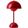 Image de Lampe à poser portative Flowerpot VP9, Verner Panton & Tradition Rouge vermillon taille unique