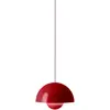 Image de Suspension Flowerpot VP2, Verner Panton, 1968 & Tradition Rouge vermillon taille unique