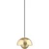 Image de Suspension Flowerpot VP1, Verner Panton & Tradition Doré taille unique