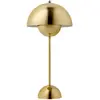 Image de Lampe à poser Flowerpot VP3, Verner Panton & Tradition Doré taille unique