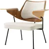 Image de Chaise lounge RD8, Robin Day & Tradition Gris clair taille unique