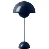 Image de Lampe à poser Flowerpot VP3, Verner Panton & Tradition Bleu foncé taille unique