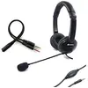 Image de Sandberg MiniJack Headset Saver | Casque Filaire 2 en 1 avec Microphone | Écouteurs Supra-Auriculaires légers avec Bandeau rembourré | Contrôle du Volume | Minijack 3,5 mm | Plug & Play | Saver