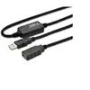 Image de Microconnect usb2.0aaf05 a 0.5 m USB à USB A Noir   Câble USB (USB A, USB A, Mâle/Femelle, Droit, Droit, Noir)