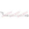 Image de QUICK BRAKE Flexible de frein 58.007 Essieu arrière droit Longueur: 264mm Compatible avec TOYOTA RAV 4 III ACA3, ACE, ALA3, GSA3, ZSA3 RAV 4 IV ZSA4, ALA4