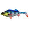 Image de Savage Gear Poisson en caoutchouc 4D Perch Shad avec hochets   Leurre en caoutchouc avec arôme pour la pêche dans des couleurs d'impression photo (12,5 cm, Blue Silver)