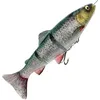 Image de Savage Gear 4D Line Thru Trout Poisson en caoutchouc pour truite en caoutchouc, couleur : vert argenté, longueur/poids/comportement de natation : 25 cm, 193 g, descente modérée