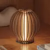 Image de PLEASE WAIT to be SEATED Luminaire rechargeable RADIANT Bois foncé 14 cm