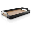 Image de EVA SOLO Plateau rectangulaire Nordic Kitchen - Élégant et pratique avec poignées de transport - Noir, 520446