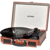 Image de Tourne-Disque Vinyle Vintage Marron - DENVER VPL-120 - Platine avec Enceinte intégrée - 3 Vitesses 33/45/78 Tours - Enregistrement USB vers PC - Lecteur rétro Valise