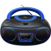 Image de Denver TCL-212BTBU Boombox CD Bluetooth, Radio FM, USB MP3, AUX, Prise Casque, Haut-parleurs 2 x 2 W RMS, Bleu