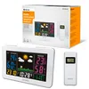 Image de Denver WS-540W Station météo couleur, température et humidité, capteur extérieur RF, horloge RCC, alarme, écran blanc