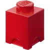 Image de Boîte de Rangement LEGO Brique 1 Plot rouge, Boîte Empilable avec Couvercle, 1,2 l   Produit LEGO, Rangement Bureau, Chambre, Boîte à Jouets