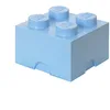 Image de Boîte de Rangement LEGO Brique 4 Plots bleu royal clair - Boîte Empilable avec Couvercle, 5,6 l   Produit LEGO, Rangement Bureau, Chambre, Boîte à Jouets