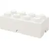Image de Brique de rangement LEGO 8 blanche, Boîte de rangement