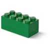 Image de LEGO Mini Box 8 Knobs vert - Boîte de rangement compacte pour snacks, bijoux, accessoires cheveux, souvenirs   Facile à nettoyer, 46x92x43 mm