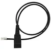 Image de Jabra Câble droit avec QD 0,5 m - 4P plug: m-,r,r,m+ - Polarité P0 Std