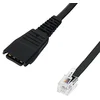 Image de Jabra Câble droit avec QD - RJ10, 0,5 m, compatible Siemens