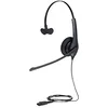Image de Jabra Biz 1500 Quick Disconnect On-Ear Mono Headset - Corded Headphone with Noise-cancelling Microphone and Volume Spike Protection for Deskphones, Black