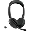 Image de Jabra Evolve2 65 Flex - Micro-Casque stéréo sans Fil Bluetooth avec Technologie à réduction de Bruit ClearVoice et ANC Hybride - Compatible avec Les principales Plateformes UC - Noir
