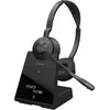 Image de Jabra Engage 75 SE Casque stéréo sans Fil Appels Professionnels, sécurité DECT, portée de 150 m, USB-C à USB-A avec Microphone antibruit avancé, Comprend Une Base, des câbles - Noir