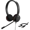 Image de Jabra Evolve 20 Casque Filaire (édition 2025) - Casque Filaire Stéréo Oreille pour Le Bureau et Le Travail à Domicile - Contrôle des appels - Certifié MS Teams - Connectivité USB-C/A - Noir
