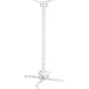 Image de VIVOLINK - Support de Plafond Projecteur Robuste - pour Plafond Pitté ou Plat - Distance Variable : 74,5-114,5 cm - Distance Trou de Projecteur : 13-47cm - Charge Max : 35kg - Blanc