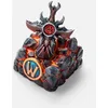 Image de SteelSeries Objet Collector World of Warcraft - Touche Artisan résine - Objet Gratuit en Jeu - Clavier Cherry MX - Numéroté - Design Sword of Sargeras