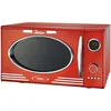 Image de Melissa Four à micro-ondes rétro 16330129-1000 W - cavité 23 L - modèle avec fonction grill - rouge métallisé