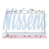 Image de NISSENS Radiateur du moteur Module de Refroidisement Largeur de filet 664mm Longueur de filet 375mm Profondeur de filet 16mm Compatible avec HYUNDAI ELANTRA XD 67024
