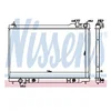 Image de NISSENS Radiateur, refroidissement du moteur 68119