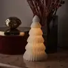 Image de Sirius Lampe LED déco Claire, arbre de cire blanche 19cm