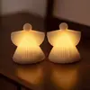 Image de Sirius Figure déco LED Asta ange cire blanche, 10 cm, x2