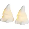 Image de Sirius Figurine décorative LED Coco, blanche, hauteur 10 cm, lot de 2 piles cire