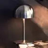 Image de Sirius lampe à poser LED rechargeable Tim, couleur nickel, hauteur 22 cm, IP54
