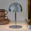 Image de Sirius lampe à poser LED rechargeable Tim, couleur chrome, hauteur 22 cm, IP54